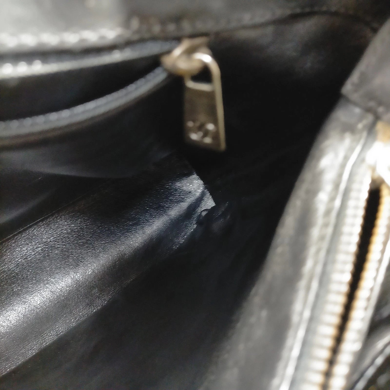 Chanel Quilted Patent Leather Bag
