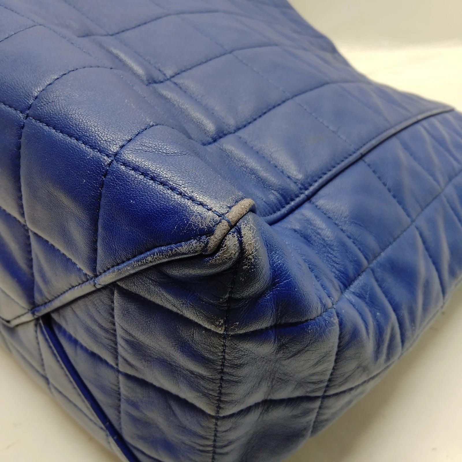 Celine Cabas Horizontal Quilted Leather Tote