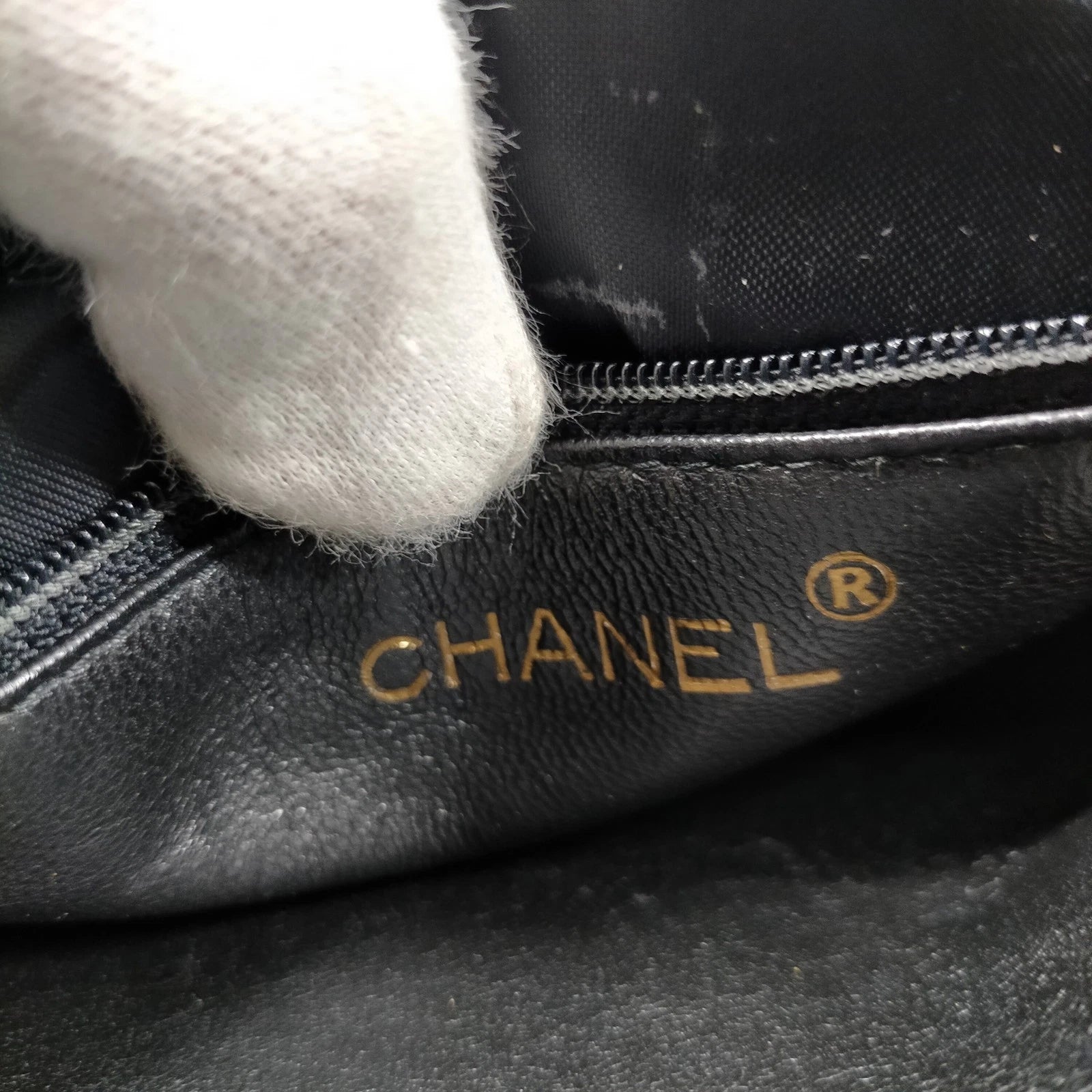 Chanel Quilted Patent Leather Bag