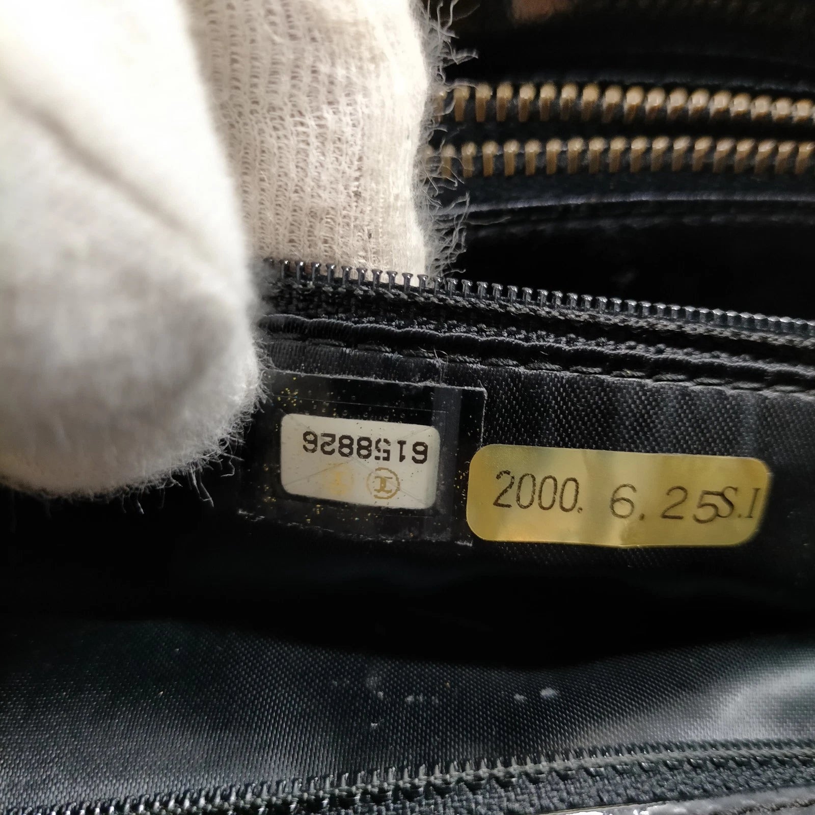 Chanel Quilted Patent Leather Bag