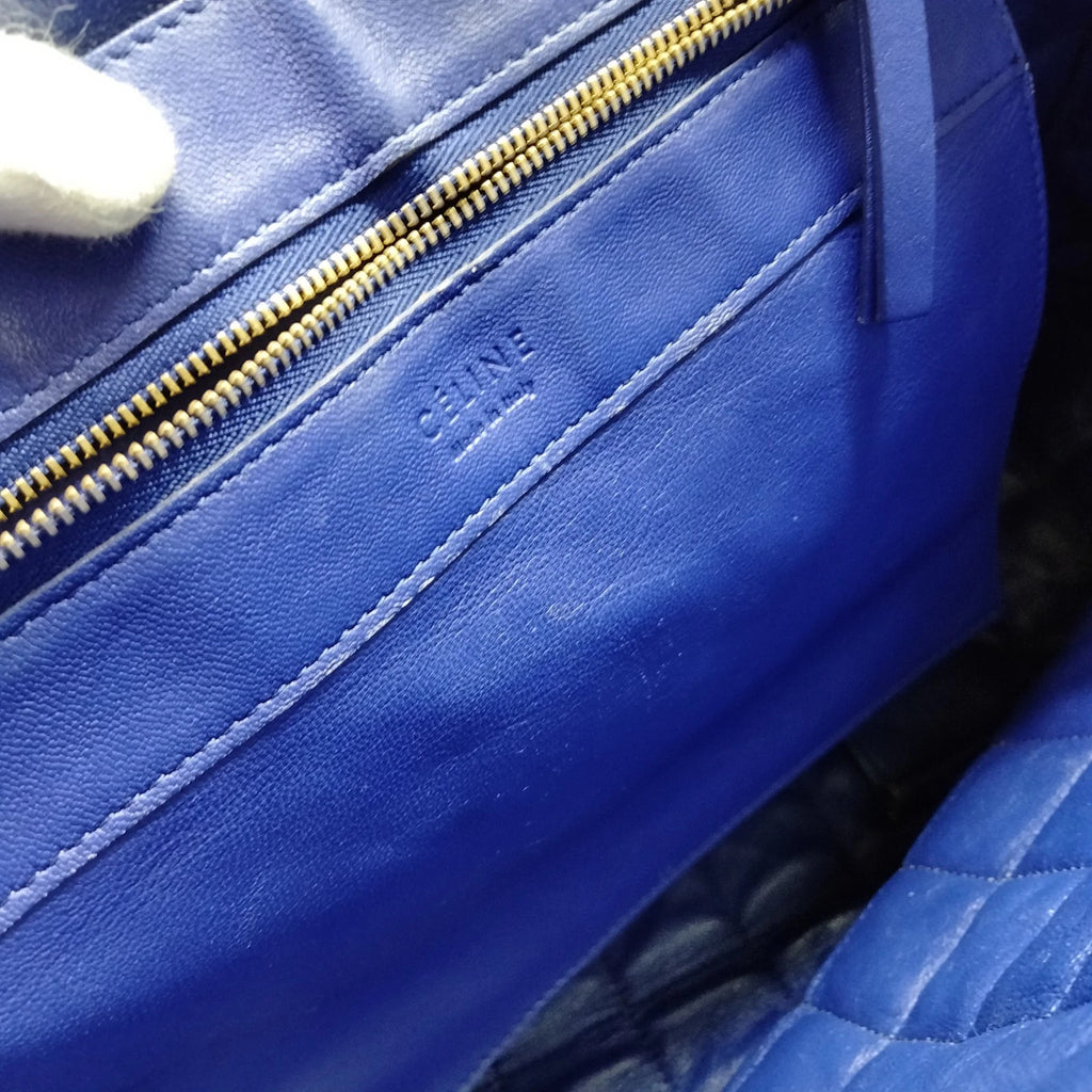 Celine Cabas Horizontal Quilted Leather Tote