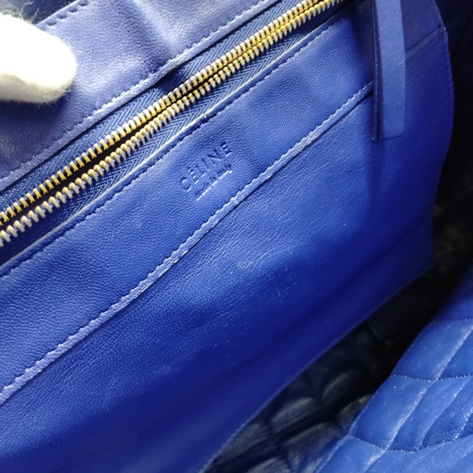 Celine Cabas Horizontal Quilted Leather Tote