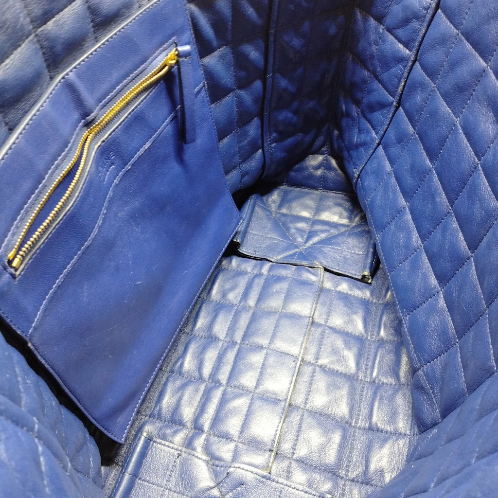 Celine Cabas Horizontal Quilted Leather Tote